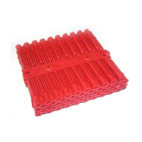 Red Raw Wall Plugs (100pk)
